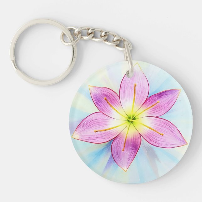 Rain Lily key chain (Front)