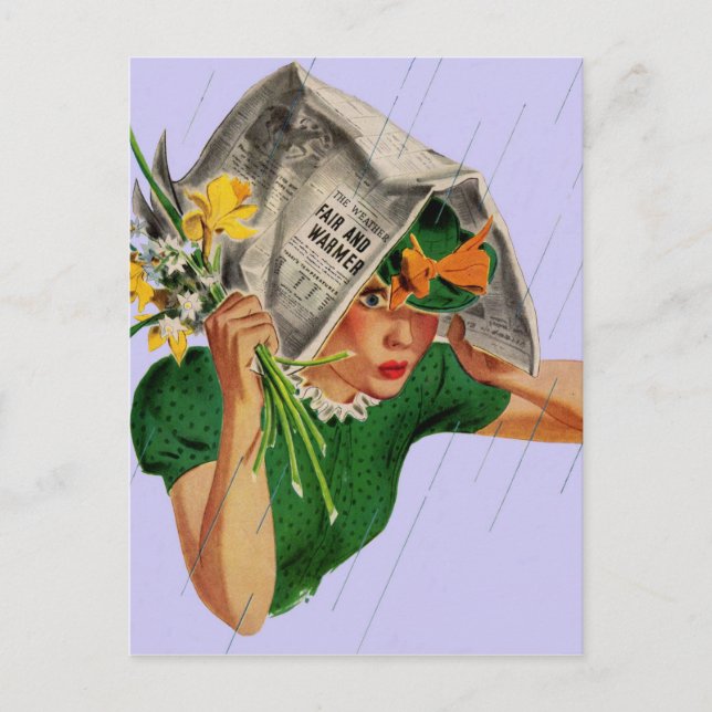 rain not in the forecast postcard (Front)
