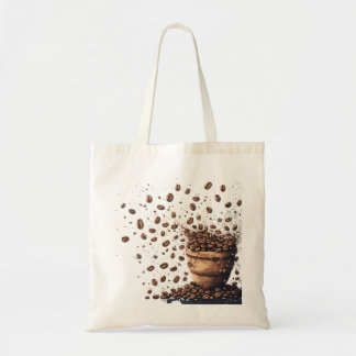 Rain of Coffee Beans Tote Bag