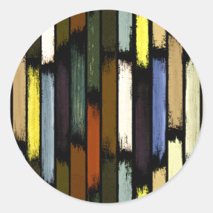 Rain of colours 4 classic round sticker