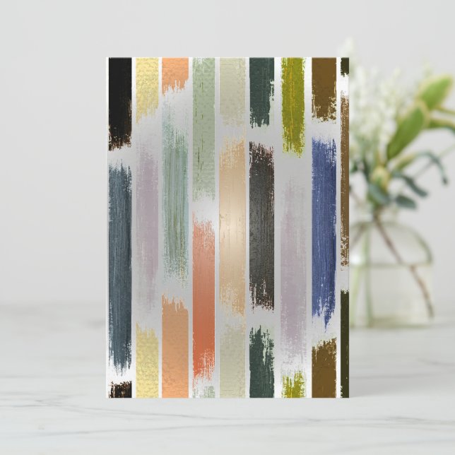 Rain of colours 5 thank you card (Standing Front)