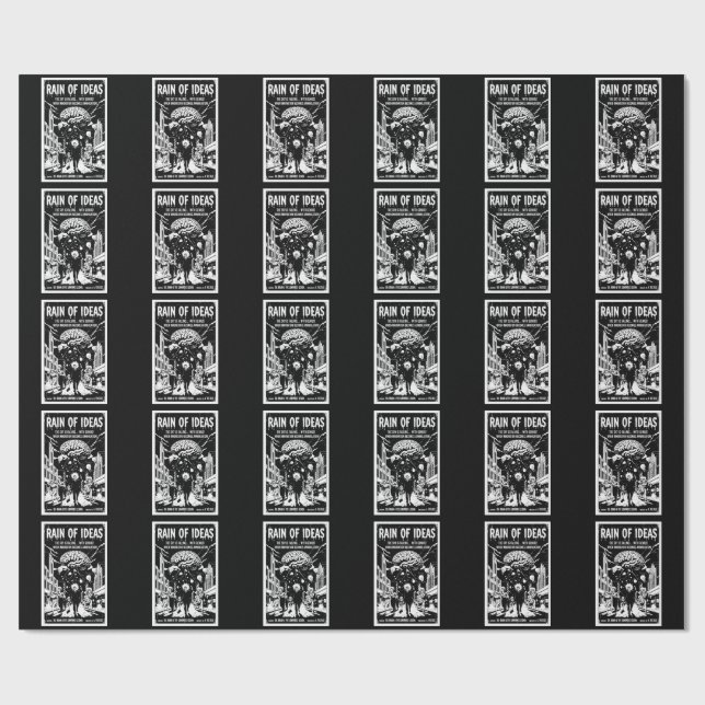 Rain of Ideas Wrapping Paper (Flat)