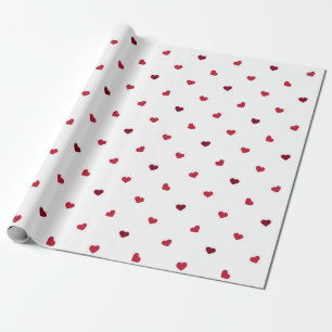 Rain of Tiny Hearts cute gift of love Wrapping Paper