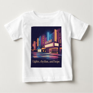 Rain on Broadway New York City Baby T-Shirt