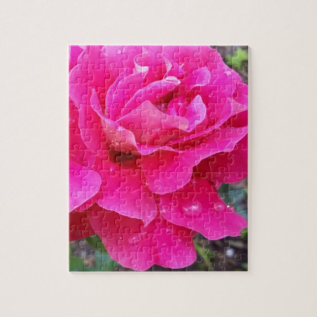Rain on petals jigsaw puzzle (Vertical)