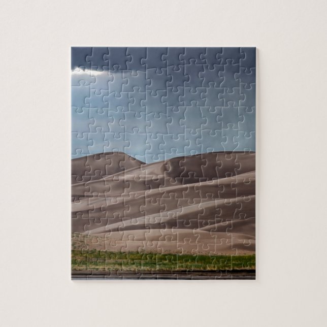 Rain on the Great Sand Dunes Jigsaw Puzzle (Vertical)