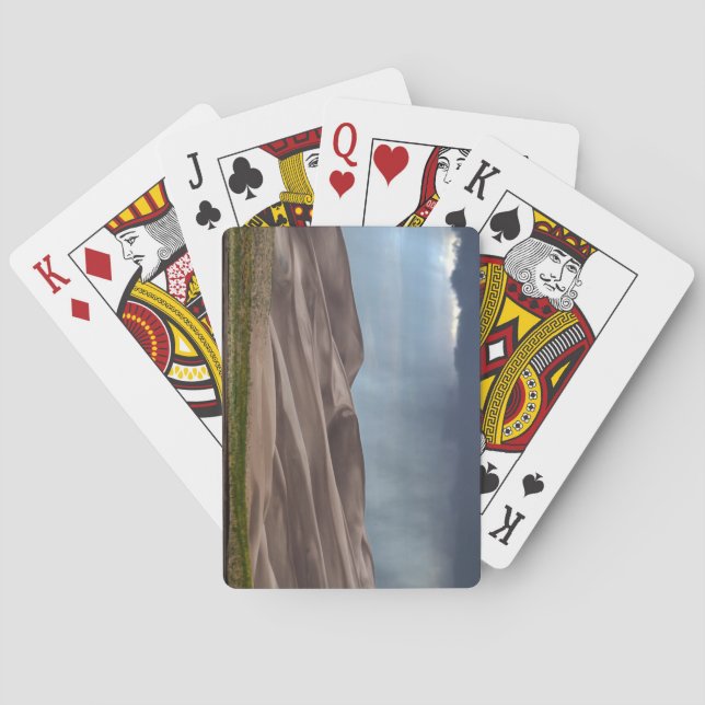 Rain on the Great Sand Dunes Playing Cards (Back)