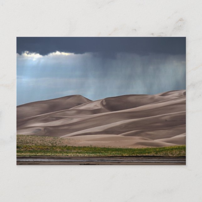 Rain on the Great Sand Dunes Postcard (Front)