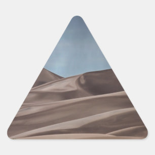 Rain on the Great Sand Dunes Triangle Sticker