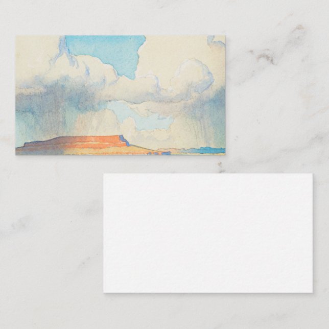 Rain on the Mesa, 1945 by Maynard Dixon Business Card (Front/Back)