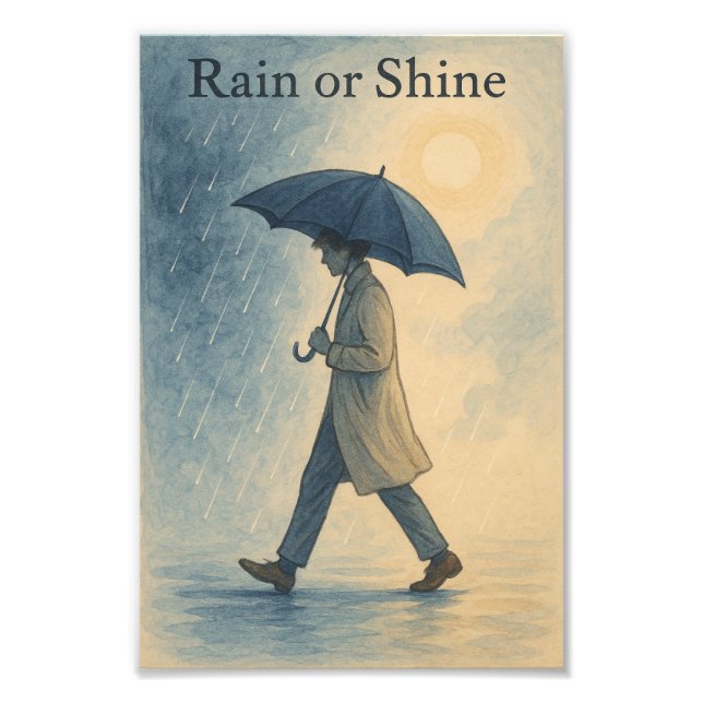 Rain or Shine” Art Print – Dreamy Literary  (Front)