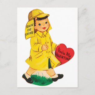 Rain or Shine   Valentine   Postcard
