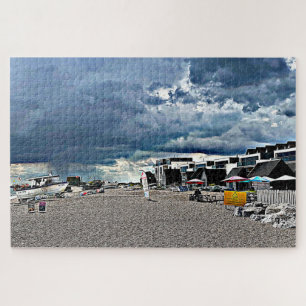 Rain over Hythe Fisherman's Beach  Jigsaw Puzzle