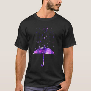Rain Purple Umbrella For Violet Favourite Colour T-Shirt