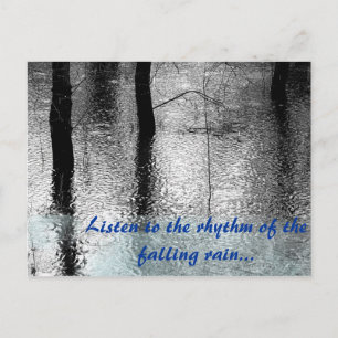 Rain Quote Postcard