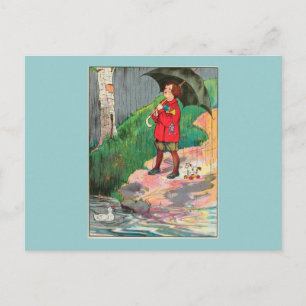 Rain, rain, go away, Come again another day Postcard