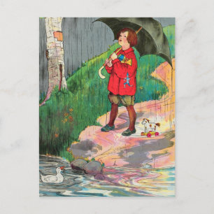 Rain, rain, go away, Come again another day Postcard