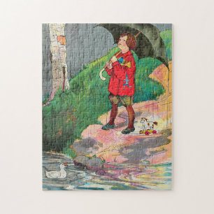 Rain, Rain, Go Away - Mother Goose Nursery Rhyme Jigsaw Puzzle