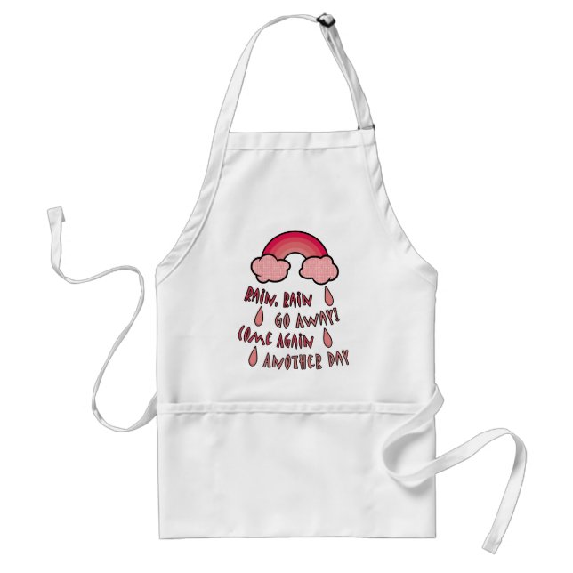 Rain Rain Go Away Standard Apron (Front)
