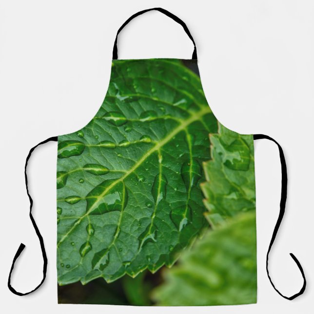 Rain raindrop waterdrop leaves wet apron (Front)