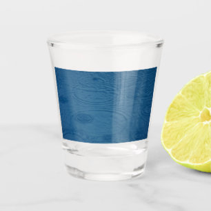Rain Ripples (Blue Water Waves) Shot Glass