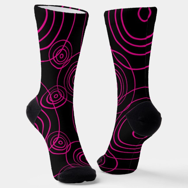 Rain Ripples pattern Socks (Angled)