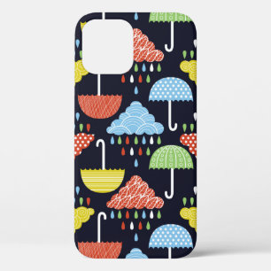 Rain seamless pattern iPhone 12 case