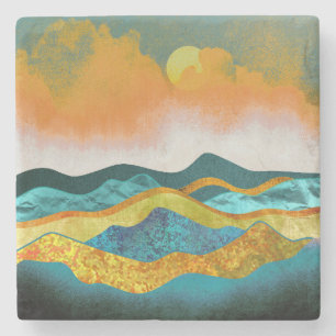 Rain Storm Stone Coaster