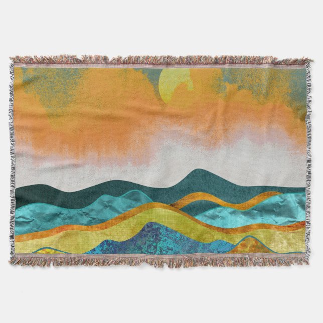 Rain Storm Throw Blanket (Front)