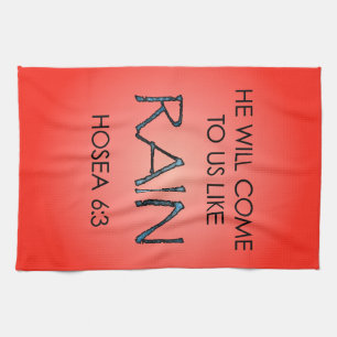Rain Tea Towel