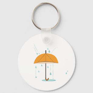 Rain Umbrella Key Ring