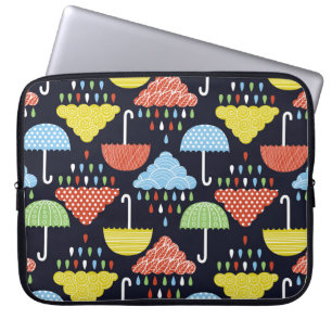 Rain Water Drops Seamless Pattern Laptop Sleeve