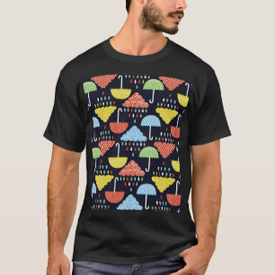 Rain Water Drops Seamless Pattern T-Shirt