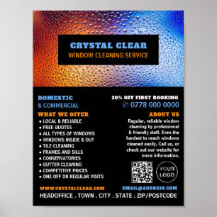 Rain Water, Window Cleaner, Cleaning Service Poster
