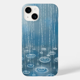 Rain Weather Blue Case-Mate iPhone 14 Case