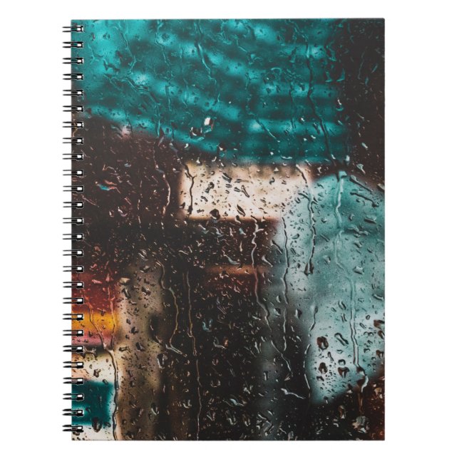 Rain wet water drip window nature notebook (Front)
