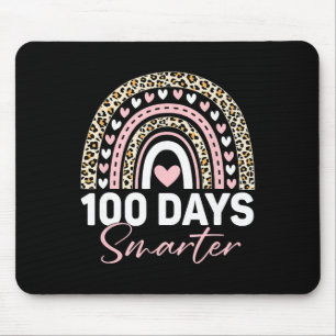 Rainbow 100 Days Smarter Teacher Kids 100 Days Of Mouse Pad