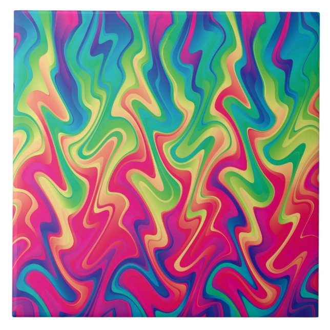 Rainbow 21 ceramic tile (Front)