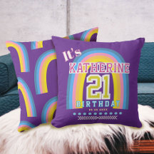Rainbow 21st Birthday Purple