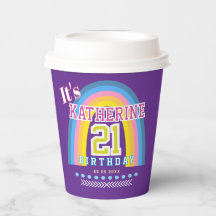 Rainbow 21st Birthday Purple