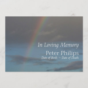 Rainbow 3 Funeral Memorial Service Announcement