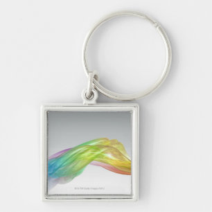 Rainbow 3D lightscape Key Ring