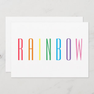 RAINBOW 5x7 Flat Card