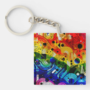 Rainbow 604 We Are Always Here Key Ring