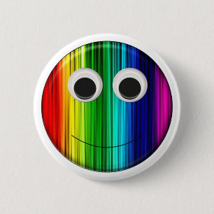 Rainbow 6 Cm Round Badge