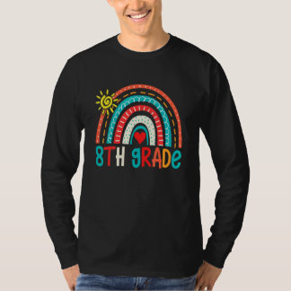 Rainbow 8th Grade Back To School Cute First Day Of T-Shirt
