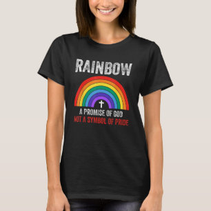 Rainbow A Promise Of God Not A Symbol Of Pride 4 T-Shirt