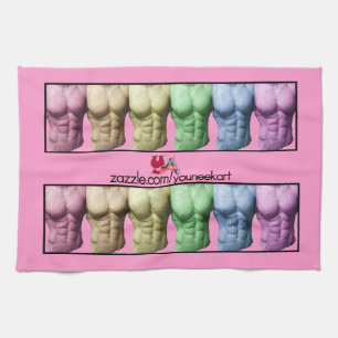 Rainbow Abs American MoJo Kitchen Towels