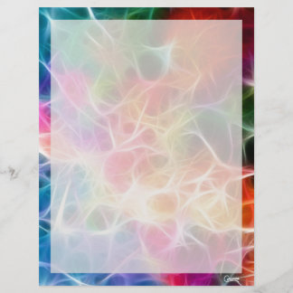 Rainbow Abstract 2 - 8.5" x 11" Stationery Sheet