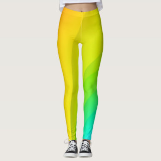 Rainbow Abstract art Leggings